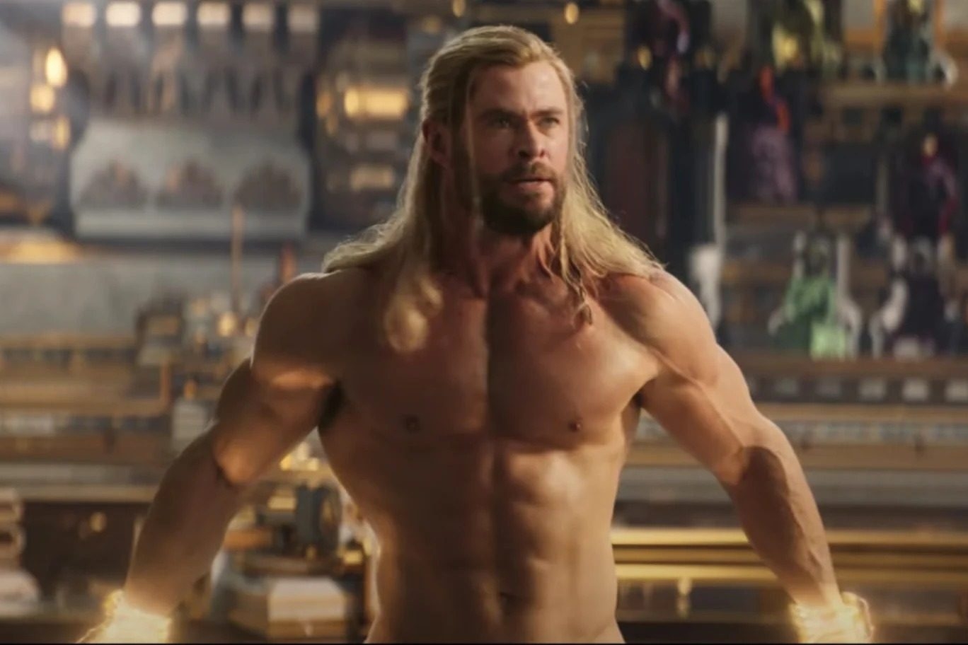 Chris Hemsworth as Thor in MCU's Thor: Love and Thunder
